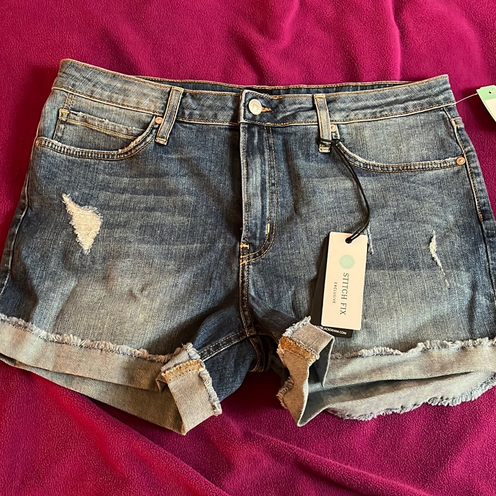 Just Black Denim Shorts